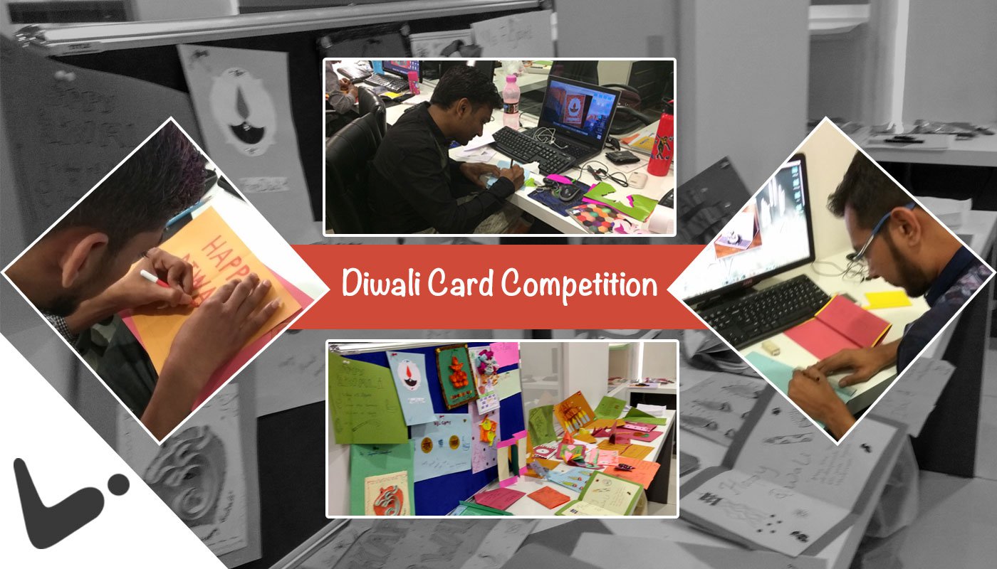 Card Decoration of Diwali Celebration Event at Logistic Infotech