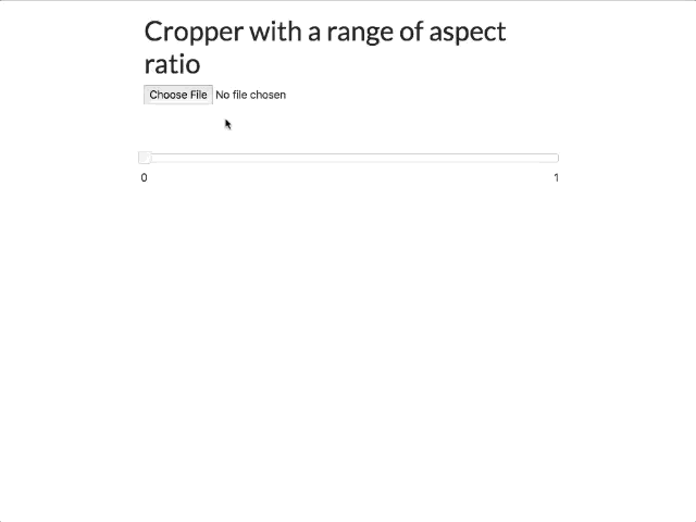 Cropper JS With Slider
